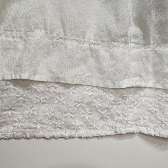 Anthropologie Malvin I Love Linen Cap Sleeve Dress Size S White - Picture 4 of 5